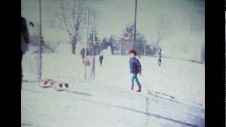 Tobogganing January 1966 Lincoln Hills Golf Course Birmingham Michigan [upl. by Eisteb]