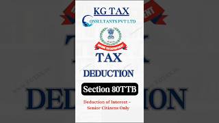 80TTB Deduction for ay 202425 80TTB Deduction for senior citizens Deduction under section 80TTB [upl. by Borman]