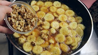 mix bananas with some walnuts the famous dessert that drives the world crazy ready in 5 minutes [upl. by Omero744]