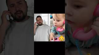 Mit BABY TELEFONIEREN 20😂comedy dennome funny memes [upl. by Granniah821]