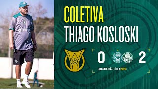 CORITIBA 0 X 2 PALMEIRAS  COLETIVA THIAGO KOSLOSKI [upl. by Melodee687]