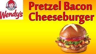 ♦ Wendys Pretzel Bacon Cheeseburger ♦ The Fast Food Review ♦ [upl. by Jacob]