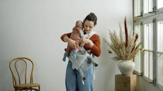 How to carry a newborn in Baby Carrier Harmony [upl. by Josselyn]