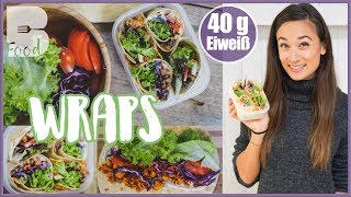 Wrap selber machen  Einfach und gesund Mittagessen  Ideal für Schule  Uni  Arbeit [upl. by Nirac]