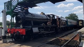 GWR 4900 ‘Hall’ Class  4953 ‘Pitchford Hall’  Epping Ongar Railway  North Weald  230623 [upl. by Rramahs]