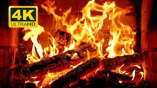 🔥 Cozy Fireplace 4K 12 HOURS Fireplace with Crackling Fire Sounds Crackling Fireplace 4K [upl. by Aselehc]