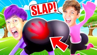 FUNNIEST GAME LANKYBOX HAS EVER PLAYED WE HAVE TO SLAP EACH OTHER [upl. by Dallis]