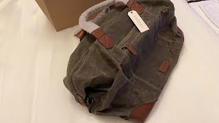 Tecovas Waxed Canvas Weekender Duffel Bag Review [upl. by Nibram]