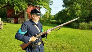 Load in 9 times LOAD Civil War Reenactment Drill [upl. by Thistle825]