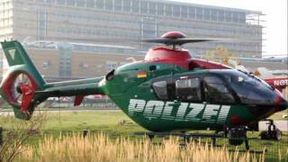 Polizei Helikopter in Greifswald Klinikum [upl. by Fransisco]