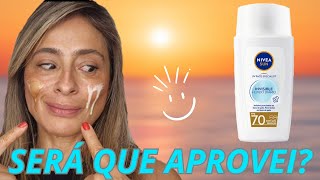 Lançamento NIVEA Protetor Solar Invisível Skincare de Farmácia RESENHA COMPLETA [upl. by Meerek]