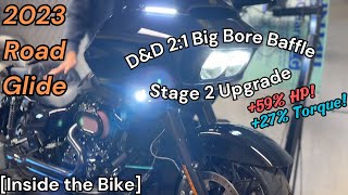 Stage 2 CR483 Cam DampD 21 Exhaust  2023 Harley Davidson Road Glide [upl. by Robillard]