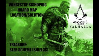 Assassins Creed Valhalla Wincestre BishopricTreasure Hoard Map LocationSolution [upl. by Ahsetan]