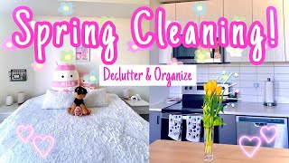 Spring Clean with Me Decluttering amp Organizing Simplistic Modern Girl Aesthetic [upl. by Darsey337]