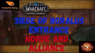 WoW  TWW  Siege of Boralus Entrance for Both Horde and Alliance in The War Within [upl. by Jaala991]