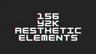 156 Y2K Aesthetic Elements – Wireframe Shapes RetroFuturistic Vibes and Geometric Clip Arts [upl. by Dupuis100]