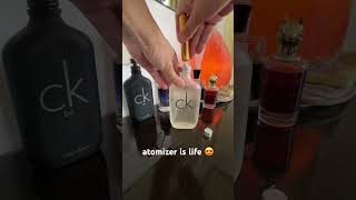 perfume atomizer spray scent ck essentials shortvideo youtubeshorts livelovelaugh [upl. by Llednahc227]