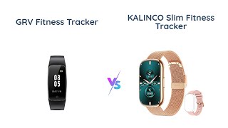 Fitness Tracker Comparison GRV NonBluetooth vs KALINCO Slim [upl. by Salohcim]