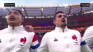 Rousing rendition of La Marseillaise at Stade de France  Guinness Six Nations 2022 [upl. by Herm]