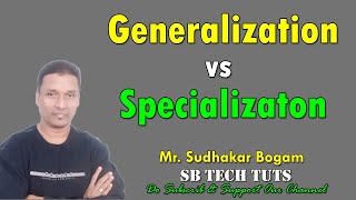 Difference between Generalization and Specialization  Generalization vs Specialization  DBMS [upl. by Gabby143]