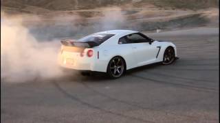 Nissan GTR DRIFT ON PUBLIC STREETS [upl. by Osnola50]