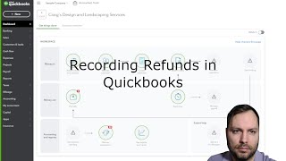 Recording Refunds in Quickbooks Online Bank and Credit Card [upl. by Opiuuk101]