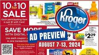 5x Digitals Kroger Ad Preview for 87813  10 for 10 Sale BOGO Sale Weekly Digitals amp MORE [upl. by Hsac]