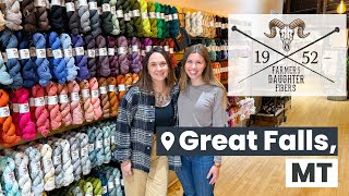 Farmers Daughter Fibers Store amp Dye Studio Tour in Great Falls MT unitedskeinsofamerica [upl. by Corey]