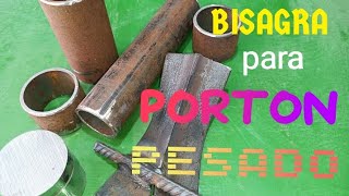 Bisagras para Portónes Pesados  Como hacer bisagras de hierro  how to install iron door hinges [upl. by Hollyanne]