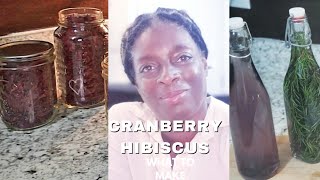 CRANBERRY HIBISCUS HARVEST DRY AND PREPARE [upl. by Navonoj]