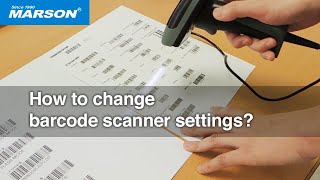 How to change barcode scanner settings [upl. by Osmund322]