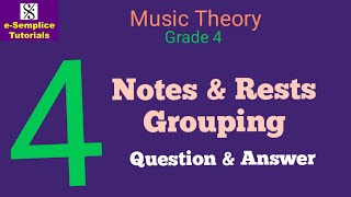 Grade 4 Notes amp Rests Grouping [upl. by Nalorac]