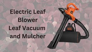 Electric Leaf Blower Leaf Vacuum and Mulcher [upl. by Graf]