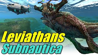 TODOS OS LEVIATHANS DE SUBNAUTICA E SUBNAUTICA BELOW ZERO [upl. by Kress]