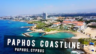 Paphos Coastline  Hotels and Beaches Overview  CYPRUS 🇨🇾 [upl. by Layor901]