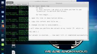 How to Perform Dos Attack Slowloris kali linux [upl. by Maribelle]