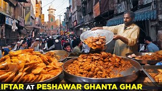 Iftari at Peshawar Ghanta Ghar Food Street  Ramzan Iftar in Pakistan [upl. by Tedmund]