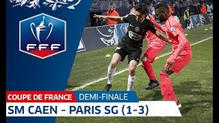 Coupe de France demifinale  SM Caen  Paris SG 13 le résumé I FFF 2018 [upl. by Atiniuq]