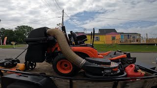 New Customers amp Equipment NEW Bagger System On Brand New Mower [upl. by Yrok]