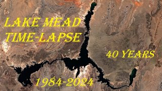 Lake Mead Time Lapse 1984  2024 [upl. by Aroz222]