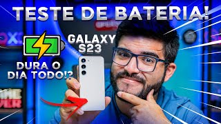 Galaxy S23 tem bateria ruim Dura um dia inteiro ou não Teste completo de usabilidade [upl. by Ahsian253]