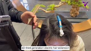 6d threegeneration intelligent hair extension machine [upl. by Ioyal]