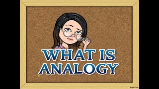 WHAT IS ANALOGY [upl. by Anilev664]