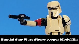 Bandai Star Wars Shoretrooper Model Kit Rogue One Review [upl. by Benedikt513]