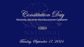 2024 Constitution Day Naturalization Ceremony at the National Archives [upl. by Elizabeth]