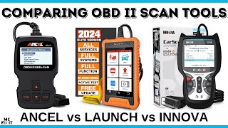 Comparing OBD II Scan Tools LAUNCH X341 vs INNOVA 5210 vs ANCEL AD310 [upl. by Nnybor289]