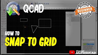 QCAD How To Snap To Grid [upl. by Nedi]