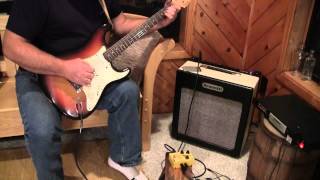 Brunetti Singleman Amp amp Taxi Drive Effect 1959 Fender Strat Review wwweddievegascom [upl. by Kai]