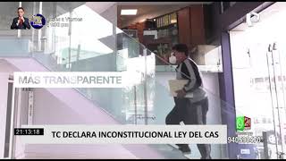 TC declara inconstitucional ley que prohíbe la contratación bajo el régimen CAS [upl. by Lidaa548]