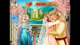 ♥ Disney Frozen Game Anna Kristoff Kissing Wedding Frozen Game ♥ [upl. by Anglo]